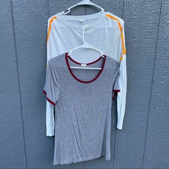 Garage Brand Shirt Lot of 2 T-shirt LS Crop Sweater s/p p/s - Picture 1 of 10